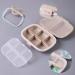 1Pack Daily Pill Organizer Box - Portable Travel Case & Compact Pill Holder for Medications - Stay Organized On-The-Go (Beige - Buy Online on GoSupps.com