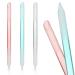 Cuticle Pusher 3 Pieces Cuticle Pusher Glass Nail File Cuticle Remover Tool Professional Precision File Skin Pusher for Cuticles Cuticle Remover Made of Glass for Cuticle Care