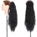 24" Corn Wave Ponytail Extension Claw Clip on Ponytails Wavy Curly Hair Extensions Jaw Pony Tail Hairpiece Jet Black 24inch (Pack of 1) Yaki-Jet Black - Buy Online on GoSupps.com