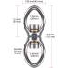 Dolibest Swing Swivel - 2 Bearing Rotational Device for Aerial Silks, Yoga Swing Sets, Hammocks - 800LB Capacity - Buy Online on GoSupps.com