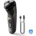 Philips Electric Shaver 3000 Series - SkinProtect Wet & Dry Shaver for Men - S3342/13 - Deep Black with Pop-up Trimmer, Charging Stand, Travel Pouch - Buy Online on GoSupps.com