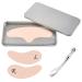 Silicone Forehead Wrinkle Patch - Reusable Forehead Wrinkle Patch and Eye Patches Set Silicone Patches for Wrinkles For Use with Face Cream or Lotion Metal Eye Cream Applicator Tin Case Forehead and Eye Patches with Tin Case