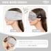Hilph Sleep Mask - 100% Blackout Satin Eye Mask for Side Sleepers - Adjustable Headband - Grey - Buy Online on GoSupps.com