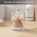 Alvinlite Transparent Cotton Swab Holder - Acrylic Round Organizer for Cotton Pads & Buds | Stylish Storage Solution - Buy Online on GoSupps.com