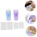 AOKWAWALIY 2 Sets Nail Stamp Nail Kits Girl Nail Art Printing Accessory Nail Art Stencils Nail Accessories Nail Pattern Printing Stamper Silica Gel Scraping Board Fully Transparent 6.5X3X3CM Purple Blue - Buy Online on GoSupps.com