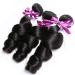 Loose Wave Bundles with Closure - 3 Human Hair Weave Bundles & Lace Closure Extensions - Premium Quality International Shipping - Buy Online on GoSupps.com