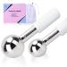 Ice Globes for Face Redness Relief Dark Circles and Puffiness. Stainless Steel Roller for Cold Esthetician Style Facial Massage Cryo Treatment and Skin Care.
