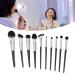10 Piece Soft Bristle Makeup Brush Set - Professional Eyeshadow Blush & Concealer Application | International Shipping - Buy Online on GoSupps.com