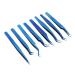 Premium 8-Part Steel Eyelash Extension Tweezers Set - Precision Fine Pointed Tools for Professionals - Buy Online on GoSupps.com