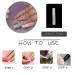 MISUD Long Square Press-On Nails | Glossy White French Tip Acrylic | 24 Pcs Ombre Snake Rhinestone Stick-On False Nails - Buy Online on GoSupps.com