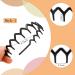 Jaciya Zig Zag Comb Headbands 6-Pack - Black/Brown Plastic Headbands for Women, Girls - Perfect Curly Hair Accessories - Buy Online on GoSupps.com