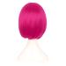 MapofBeauty 12 Inch Hot Pink Short Straight Hair BOB Wig - Natural Look International Shipping - Buy Online on GoSupps.com