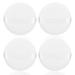 Sibba 4 Inch Round Powder Puff 4Pcs Ultra Soft Washable Reusable Large Velour Face Body Powder Puff Loose Powder Puff Wet Dry Makeup Tool