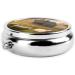 Buy Cute Portable Metal Pill Box - Round Mini 3-Compartment Design for Small Pills | Travel Essential | International Shipping Available - Buy Online on GoSupps.com