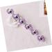 12 pcs Rhinestone Flower Hair Clips for Women - Purple Claw Hair Pins for Bridal & Wedding Accessories - Buy Online on GoSupps.com