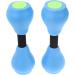 SDUSEIO 1 Pair Aquatic Exercise Dumbbells - Water Aerobics Foam Dumbbells for Pool Resistance Training - Blue (2 Pieces) - Buy Online on GoSupps.com
