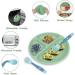 Vicloon Baby Suction Plate Set | Non-Slip Silicone Weaning Plates for Toddlers | Divided Dishes for Self-Feeding | Fits Most Highchairs Trays | 3Pcs (Green/Pink/Blue) - Buy Online on GoSupps.com