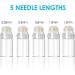 Hydra Needle 20 Derma Stamp Microneedling Pin Length 1.5 mm Serum Applicator Bottle Reusable for Anti-aging Skin Care Hair Beard Growth Stimulation - Buy Online on GoSupps.com