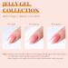 Beetles Gel Nail Polish Kit with UV LED Light 48W - 6 Colors Jelly Milky White Sheer Pink Nude Set - Salon Quality Manicure at Home - Soak Off UV Gel Nail Polish Gift for Women - Buy Online on GoSupps.com