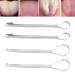 Stainless Steel Adult Tongue Scraper Set - Portable Reusable Fresh Breath Cleaner (2pcs, S) - Buy Online on GoSupps.com