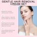 Auures Hair Removal Cream Kit Painless Auures Facial Hair Removal Cream Facial Hair Removal For Women With Scraper Suitable for all skin types(2 Set) - Buy Online on GoSupps.com