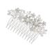 FRCOLOR Hair Accessory for Women Hair Jewels for Women Bridal Hair Clip Bride Hair Clip Pearl Hair Pin Women's Hair Clips Pearl Hair Clip Flower Hair Comb Makeup Earth Tones Miss