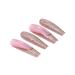 Brishow Long Gold Glitter Press-On Nails - 24 Ballerina Acrylic Pink False Nails for Women & Girls | Premium Quality Artificial Nails - Buy Online on GoSupps.com