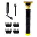 Hair Clippers for Men Pro Li Close Cutting Trimmer T-blade Cordless Electric Rechargeable Grooming Kit 1.5/2/3/4 mm Zero Gapped Detail Barber Haircut (Black Bamboo)