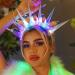 Zoestar Light Up Headband LED Crown Headbands Goddess of Liberty Glowing Hair Hoop Party Rave Hair Accessories for Women and Girls (A) - Buy Online on GoSupps.com