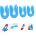 NOLITOY U-Shaped Silicone Gel Heel Pads - 2 Pairs High Heel Inserts for Ultimate Support - Arch Care Foot Pads & Insoles - Blue 11.5x7x0.2 - Buy Online on GoSupps.com