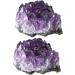 Didiseaon 4 Pcs Natural Crystal Cluster Agate Bare Stone Natural Minerals Small Piece Purple - Buy Online on GoSupps.com
