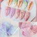 1 Box Unique Marble Series Starry sky Tools Nail Art Paper Nail Art Transfer Sticker Decoration Sticker Pink Blue Foils Paper(style9) - Buy Online on GoSupps.com