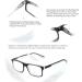 Missfive 2-Pack Light Bifocal Reading Glasses for Men - Blue Light Blocking Dual-Use Eyewear Lightweight Comfort Rectangle 2.0x - Buy Online on GoSupps.com
