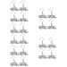Operitacx 10 Pairs School Bus Earrings Student Student Unique Earrings Decorative Items