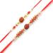 Ghasitaram Gifts Rakhi for Brother Rakhis Online - Set of 2 6142 6176 Rudraksh Rakhis