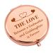 Godmother Goddaughter Gifts Baptism Gifts Compact Makeup Mirror Godmother Birthday Gift for Goddaughter Confirmation Gifts Pocket Makeup Mirror Christian Gifts for Women