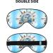 World Travel Sleep Mask - Adjustable Double-Sided Eye Cover | Soft Shade for Comfortable Sleep & Reduced Eye Edema - Buy Online on GoSupps.com