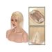 Hair Topper Real Human Hair 6x9cm Center Part Silk Base Women Topper Clip In Hair Extensions Straight Hairpiece for Hair Loss Thinning Hair (Size : 14 inches Color : 613#) 14 inches 613#