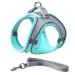 ORYEDA Cat Harness and Leash Set Escape Proof Kitten Walking Vest for Small Medium Cats Easy Control Outdoor Harness Adjustable Breathable Pet Clothes with Reflective Strips Green Medium Medium Green