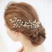Fairvir Bridal Jewelry - Glittering Silver Rhinestones Wedding Comb & Hair Accessories for Women & Girls (Gold) - Buy Online on GoSupps.com
