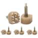 uxcell 8 Pcs Tan Plastic Shoes High Heel Tips for Ladies