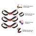 VOSAREA 3pcs Elastic Toe Strap Exercise Bands - Hallux Valgus Corrector & Thumb Brace | Waist Band Foot Exerciser for Hallux Valgus - Plain Cloth Material - Buy Online on GoSupps.com