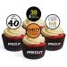 24 PRECUT 40th Birthday Edible Cupcake Toppers - Cheers Beer Theme Premium Thickness SWEETENED VANILLA - wafer card disc cake decorations - Buy Online on GoSupps.com