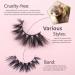 U-Hotmi Mink Lashes 15-20mm Fluffy 5D Eyelashes Wholesale - 10 Styles, Natural Look, Pack of 10 Pairs - Buy Online on GoSupps.com