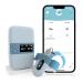 Baby Sleep Monitor S2, Tracks Heart Rate, Movement and Average Oxygen Level, with Bluetooth and Free APP & Real-time Base Station, Wearable Foot Monitor for Baby Care, Fits Babies 0 to 3 Years Old.