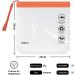 ECOHUB Airport Security Liquids Bag 20x20cm (2 pcs) - Airline Approved Clear Toiletry Bag for Travel - Orange with Carrying Handle - Buy Online on GoSupps.com