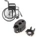 Agatige 2 Pack Walking Stick Holders Universal Crutches Stick Bracket Crutch Holders Cane Holder for Drive Rollator Walker Wheelchair Rollators and Walking Frame Black 2 - Buy Online on GoSupps.com