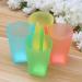 COHEALI Stackable Kids Cups 4Pcs - Plastic Sippy Cups for Baby Feeding - Water Straws Drinking Tumblers for Children - Random Color - Buy Online on GoSupps.com