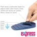 Orthopaedic Adjustable Heel Raise Shoe Inserts - 2 Units - 15-3mm Heel Lift - Firm Density/Navy (UK 3-6 / EU 36-38) - Buy Online on GoSupps.com