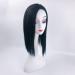 Nature Straight Mixture Snythetic Hair Topper 18" Side Parting Lace Base Clip in Wiglet Full Head Wear Crown Wig (Left Part 1b# Black) - Buy Online on GoSupps.com